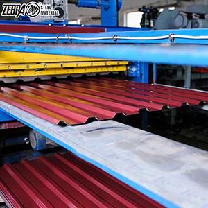 Colour coated roofing sheet