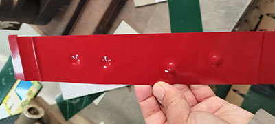 PPGI Steel Impact resistance test